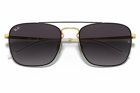 Ray-Ban RB3588 90548G 55 Black on Gold Gradient