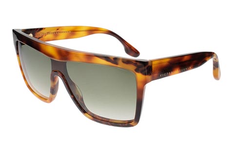 RRP £220 Genuine Victoria Beckham Womens Sunglasses Brown & Gold Shades